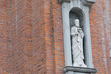 教堂雕塑背景图片