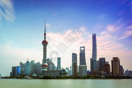 上海陆家嘴东方明珠外滩金融中心背景图片