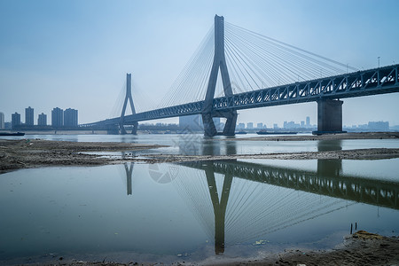 武汉天兴洲大桥武汉天兴洲风景背景