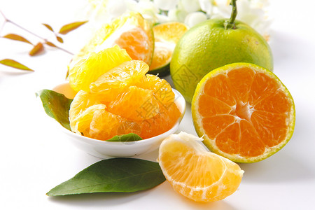 新鲜果篮水果柑橘背景