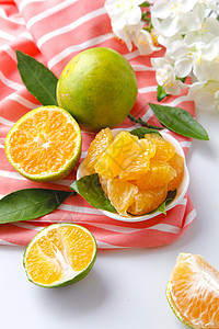 薄皮蜜桔新鲜水果橘子背景
