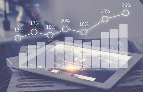 Ipad屏幕科技金融数据设计图片