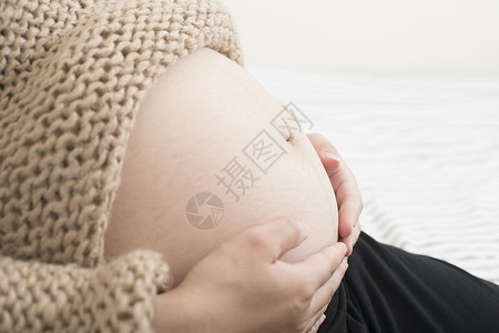 孕妇照肚子特写高清图片