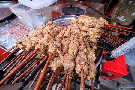 新疆肉串新疆美食背景