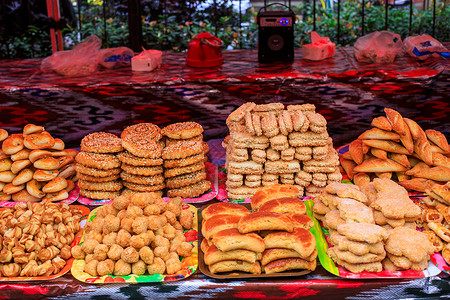 新疆美食甜点馕高清图片