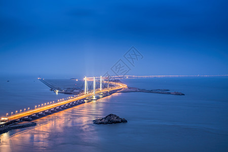 东海大桥洋山港风光背景