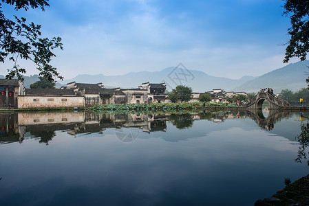 安徽宏村背景图片