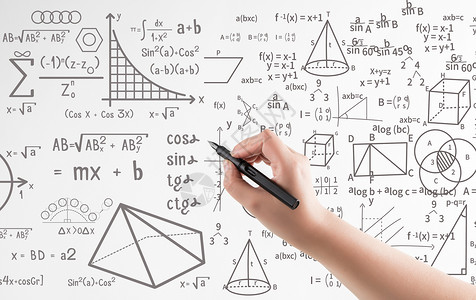 数学函数铅笔和公式设计图片