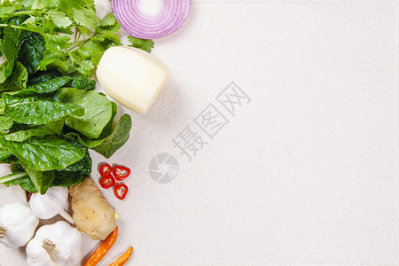 新鲜蔬菜厨房材料高清图片