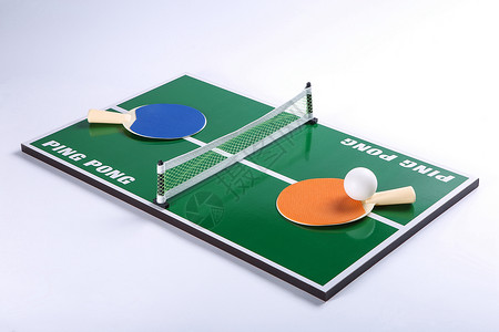 桌面乒乓球体育道具照片板高清图片
