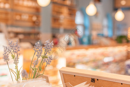 温馨书店文艺咖啡屋背景