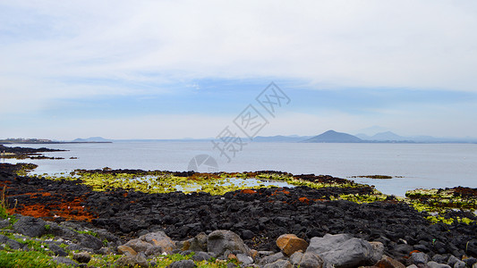 韩国济州岛牛岛唯美自然风光背景图片