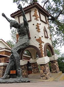 哈尔滨游乐园雕塑背景图片