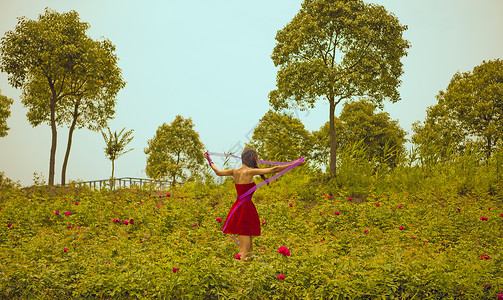 跳舞女神女神写真背景