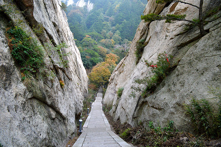 陕西西岳华山自然风光背景图片