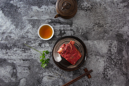 美味食物凉拌牛肉背景图片