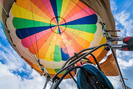 彩虹气球素材热气球背景