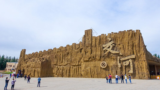 交河驿新疆吐鲁番交河故城背景