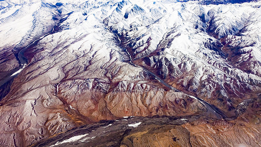 航拍中国西北高原背景图片