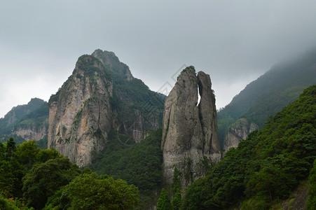 三山五岳雁荡山风景照片背景