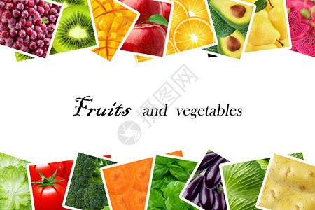 青菜水果创意果蔬排列设计图片