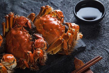 中秋框美味的大闸蟹背景