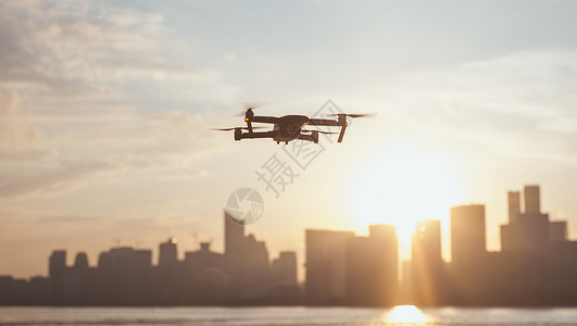 无人机航拍城市现代高清图片素材