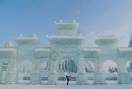 哈尔滨冰雪大世界冰雪节高清图片素材