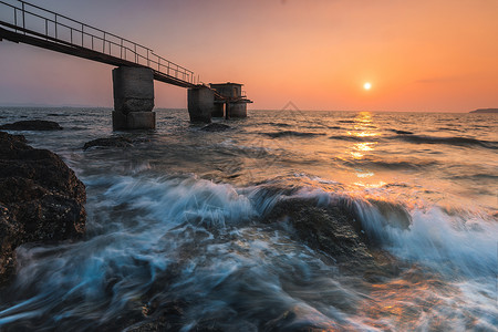 海景落日图片