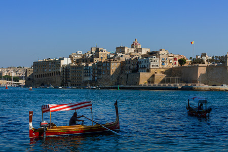 马耳他旅游欧洲马耳他海边城市背景