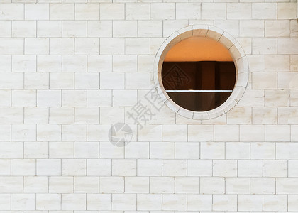 中国古建筑元素简约墙壁圆窗背景背景