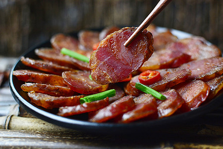 辣味八宝饭恩施腊肉香肠背景