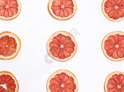 一组橙子果干背景