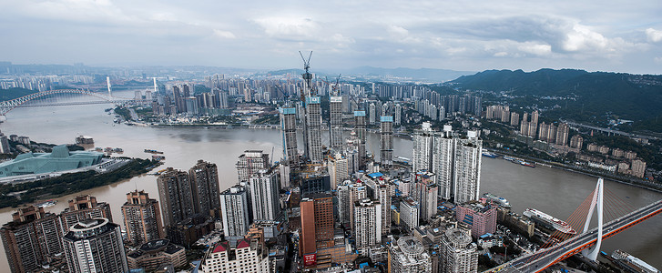 重庆全景图重庆渝中区城市风光全景图背景