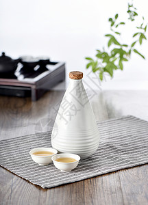 生活精品茶壶和茶杯背景