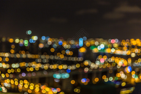 上海城市夜景虚化背景图片