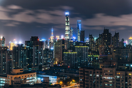 上海城市夜景图片