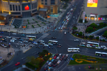 港澳通行徐家汇港汇路口背景