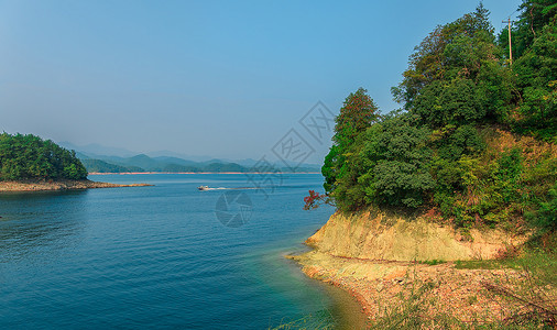 千岛湖岛上风光背景