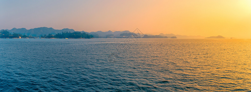 千岛湖岛上风光唯美千岛湖全景图背景