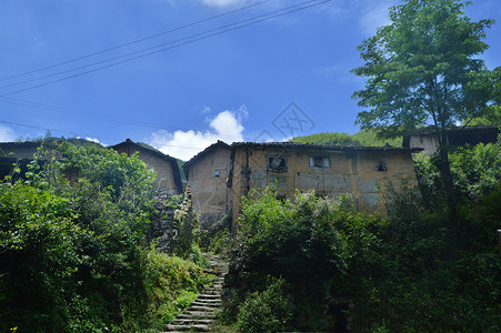 云和坑根石寨风景照图片