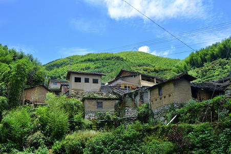 丽水坑根石寨风景照背景