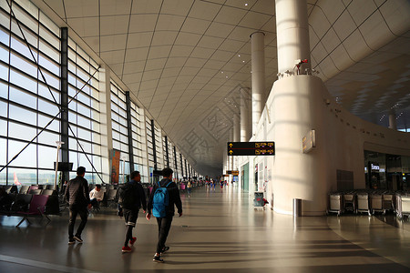 郑州国际机场内部照片背景图片