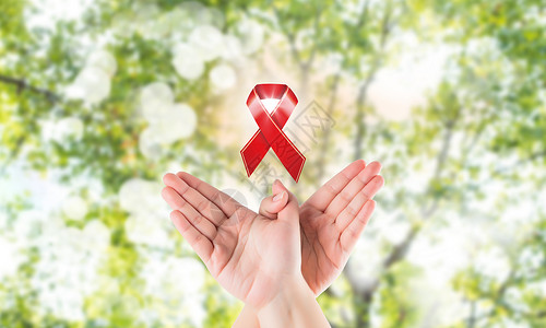 健康在于行动预防艾滋病红丝带设计图片