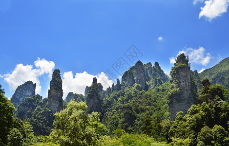 张家界十里画廊风景区高清图片