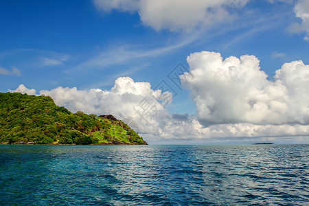 森林海水马来西亚仙本那美景背景