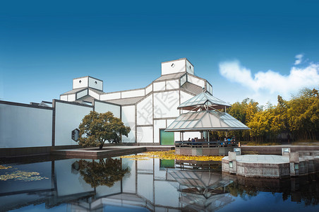 郑州博物馆中国苏州博物馆背景