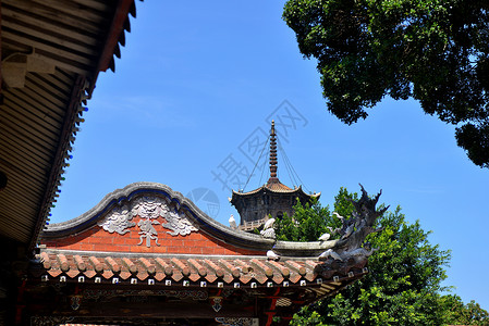 历史文物古迹泉州开元寺背景