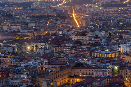 意大利旅游意大利城市夜景风光欧洲建筑高清图片素材