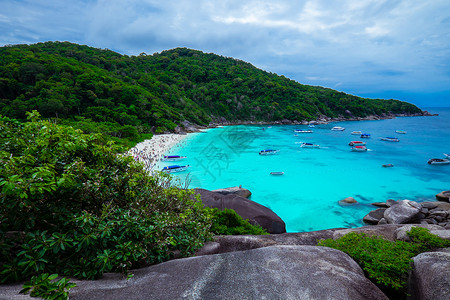 山石头泰国普吉斯米兰岛背景